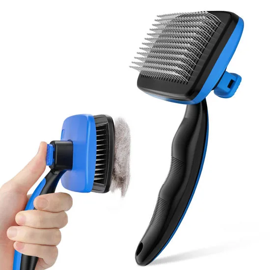 Pecute Self-Cleaning Slicker Brush